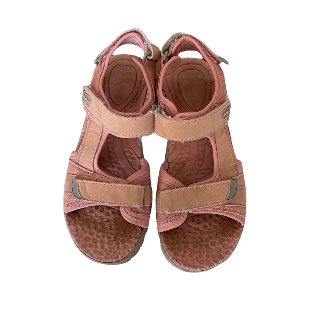 Eddie Bauer Gracey Strappy Hook Loop Sandals Youth Girls Size 4 Pink